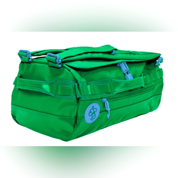 Baboon To The Moon Drunk Elephant Green Backpack Duffle Go Bag Trunk - Picture 1 of 16
